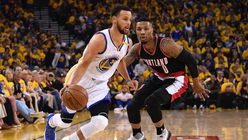 golden state warriors vs portland trailblazers